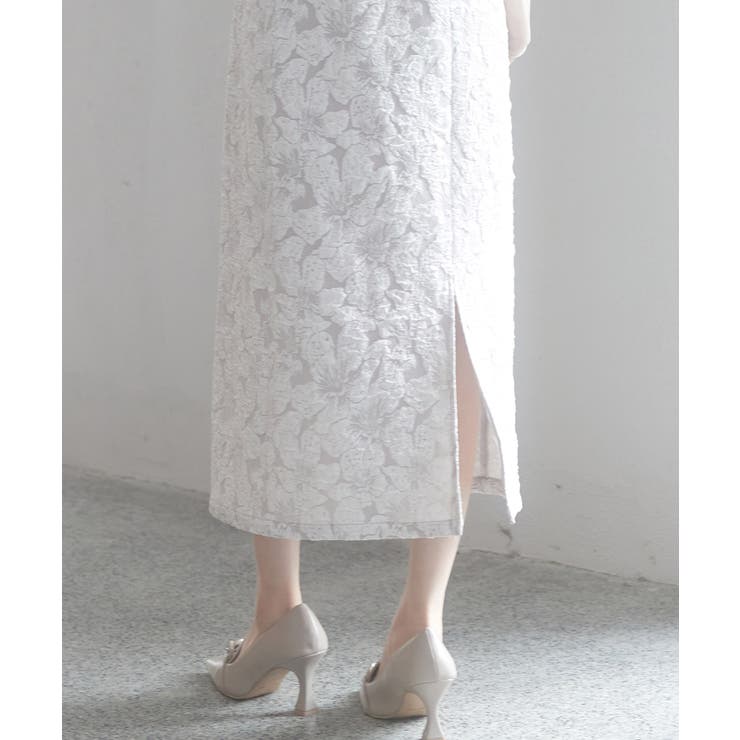 ジャガード生地バックスリットキャミワンピース | SAISON DE PAPILLON  | 詳細画像10 