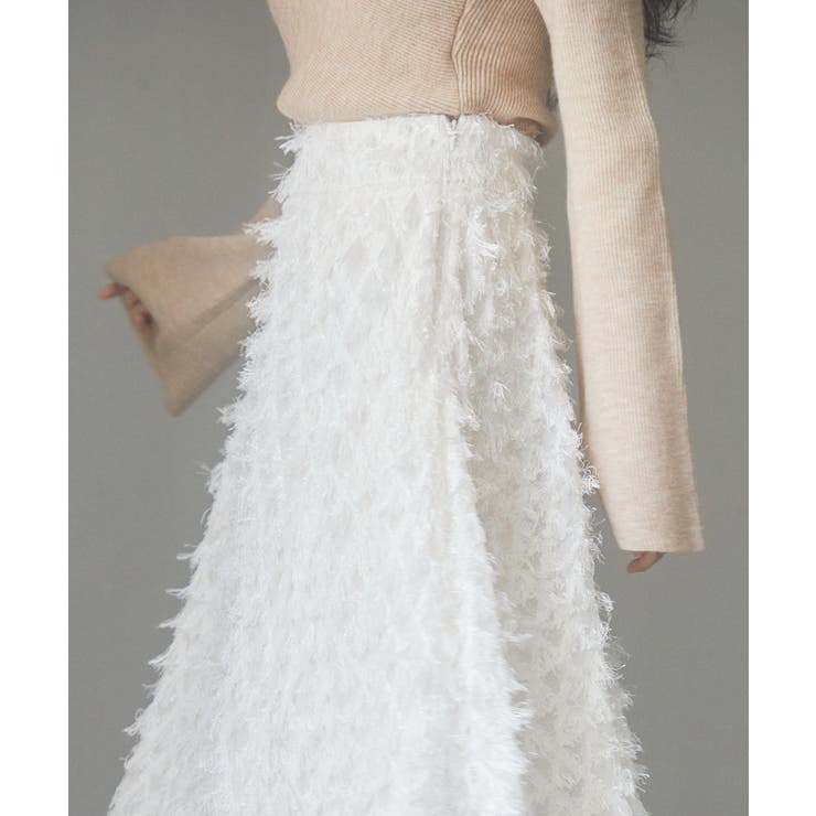 カットジャガード素材フレアスカート | SAISON DE PAPILLON  | 詳細画像11 