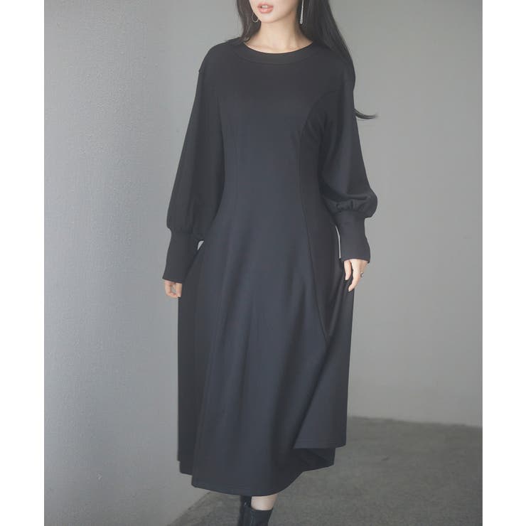 前後2way裏起毛カットソーワンピース[品番:DSSW0005028 前後2way裏起毛カットソーワンピース[品番:DSSW0005028