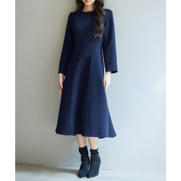 完売品 SALLURE PAPILLON リボンワンピース NAVY ワンピース