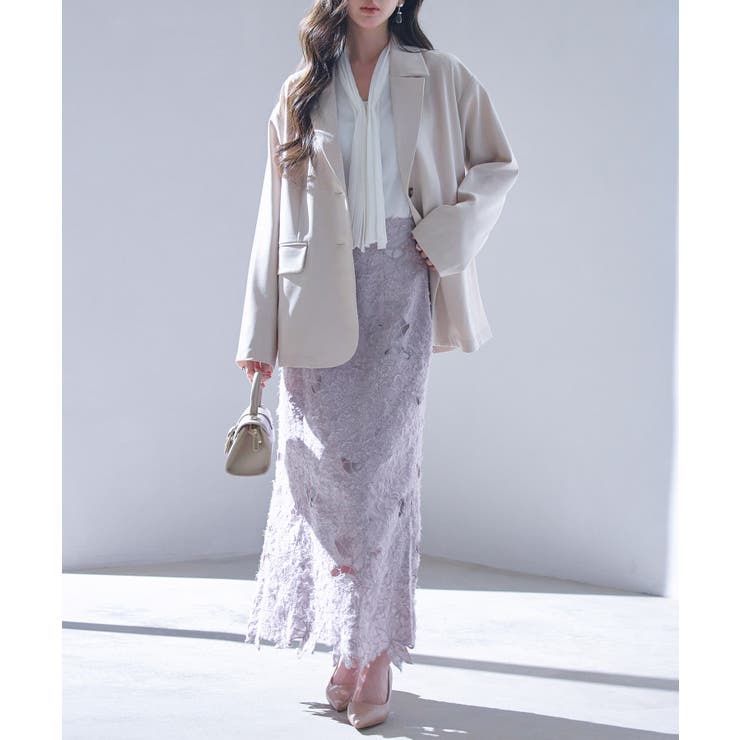 袖口折り返しテーラードジャケット | SAISON DE PAPILLON  | 詳細画像6 