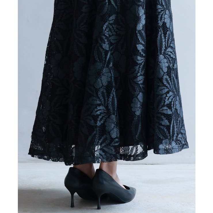 ロング丈ハイウエスト総レーススカート | SAISON DE PAPILLON  | 詳細画像32 
