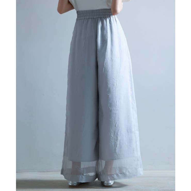 フロントタックシアーワイドパンツ | SAISON DE PAPILLON  | 詳細画像5 