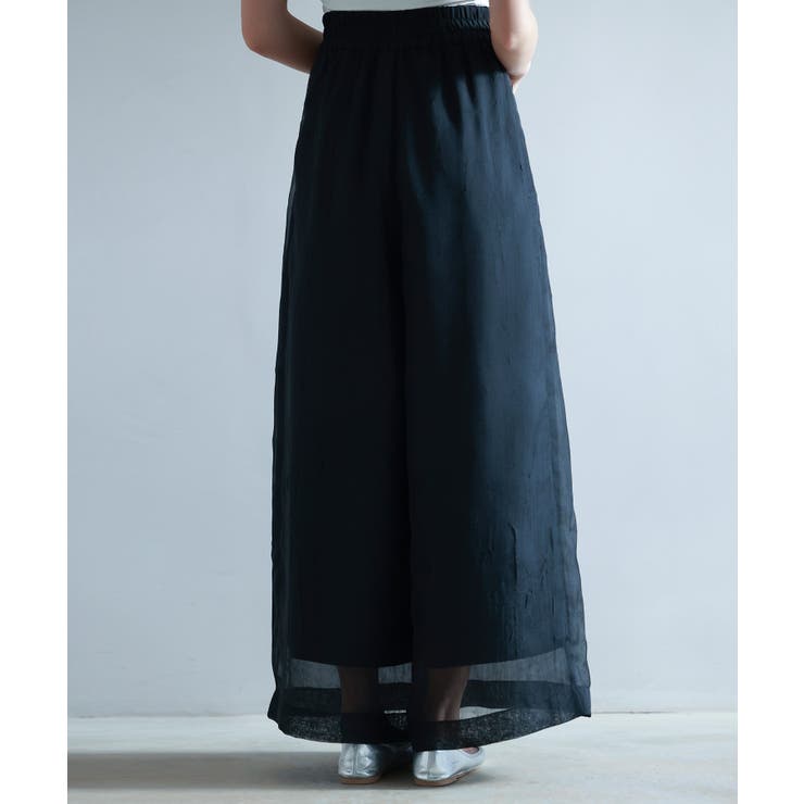 フロントタックシアーワイドパンツ | SAISON DE PAPILLON  | 詳細画像25 