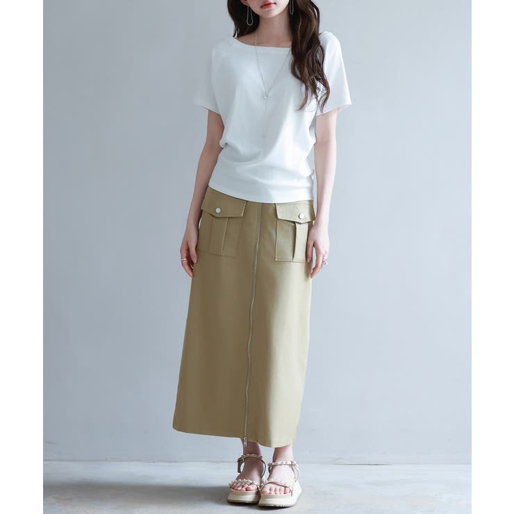 ハイウエストロング丈タイトスカート | SAISON DE PAPILLON  | 詳細画像9 