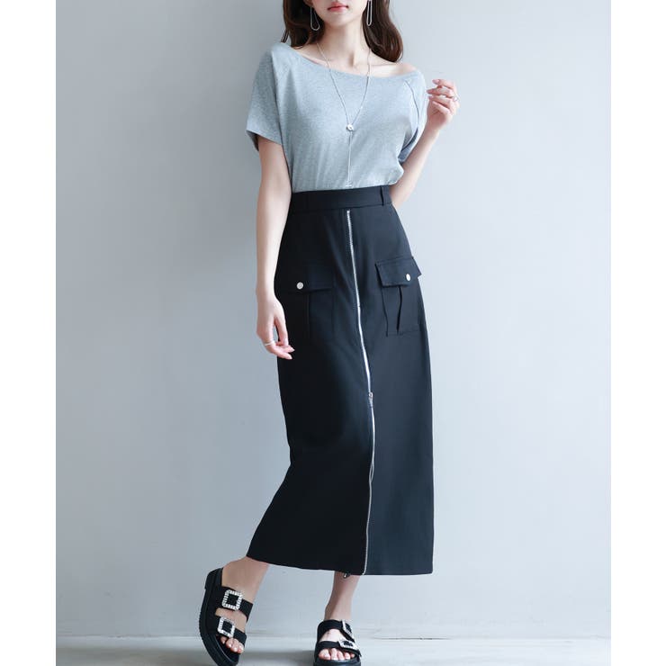 ハイウエストロング丈タイトスカート | SAISON DE PAPILLON  | 詳細画像22 