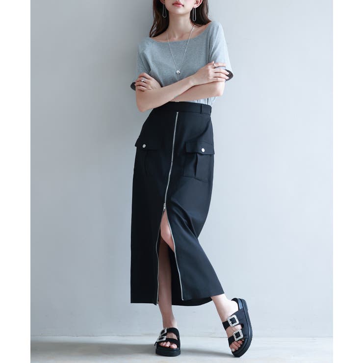 ハイウエストロング丈タイトスカート | SAISON DE PAPILLON  | 詳細画像21 