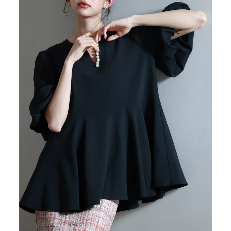 パール付きキーネックブラウス | SAISON DE PAPILLON  | 詳細画像35 