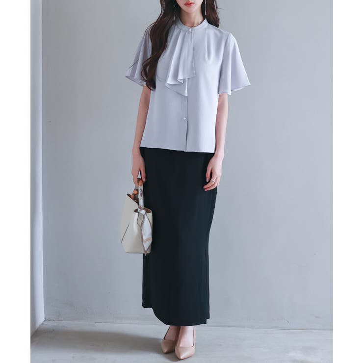 ボウタイネックフレアスリーブブラウス | SAISON DE PAPILLON  | 詳細画像5 