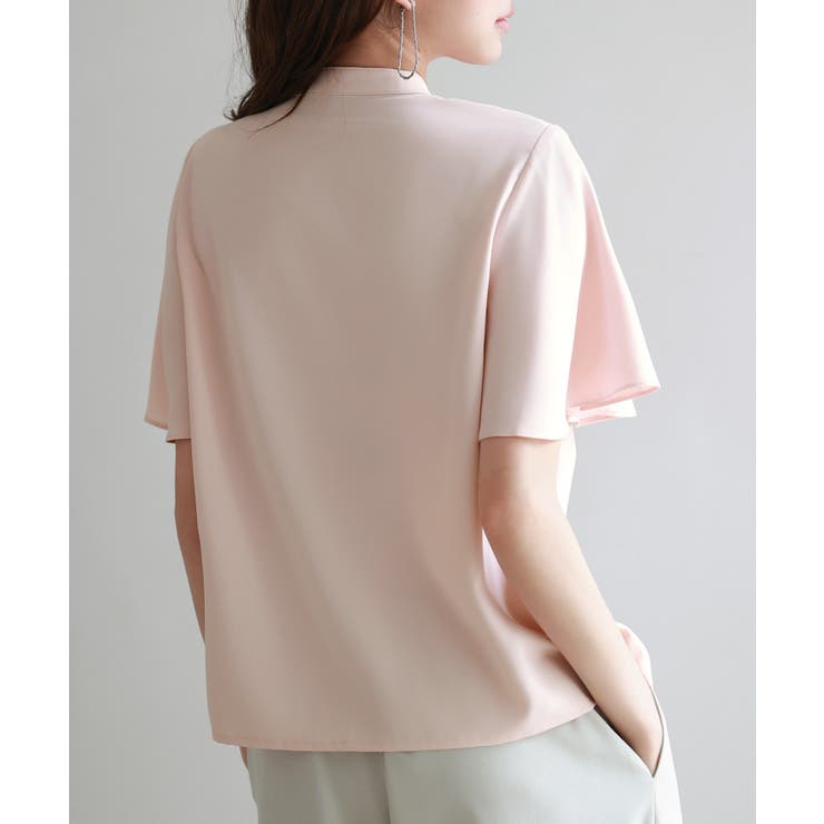 ボウタイネックフレアスリーブブラウス | SAISON DE PAPILLON  | 詳細画像33 