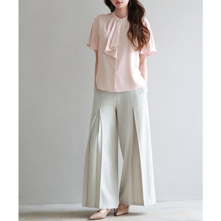 ボウタイネックフレアスリーブブラウス | SAISON DE PAPILLON  | 詳細画像34 