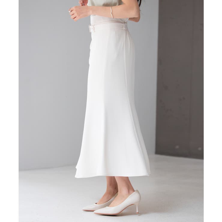 ベルト付きタックドレープスカート | SAISON DE PAPILLON  | 詳細画像19 