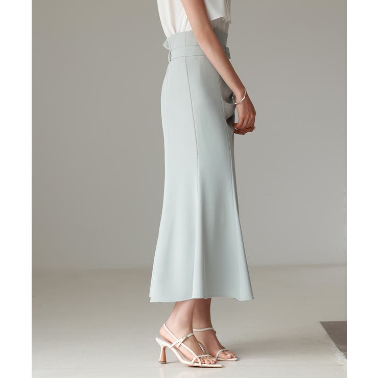 ベルト付きタックドレープスカート | SAISON DE PAPILLON  | 詳細画像4 