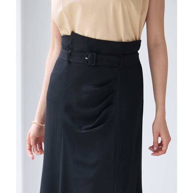 ベルト付きタックドレープスカート | SAISON DE PAPILLON  | 詳細画像34 