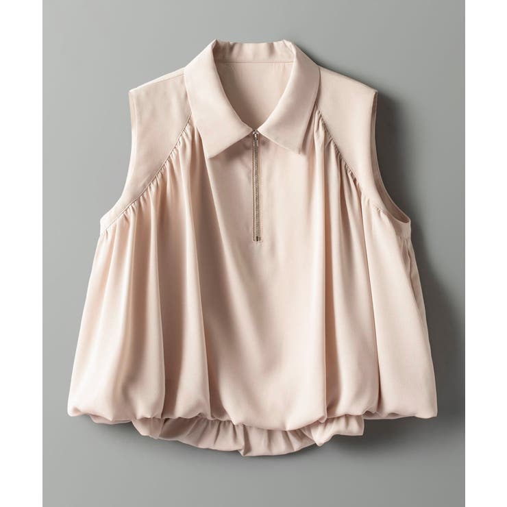 ジッパーノースリーブシャツブラウス | SAISON DE PAPILLON  | 詳細画像30 