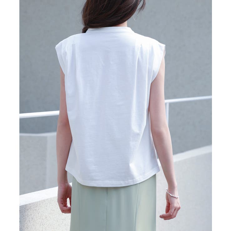 スタンドキーネックタックカットソートップス | SAISON DE PAPILLON  | 詳細画像29 