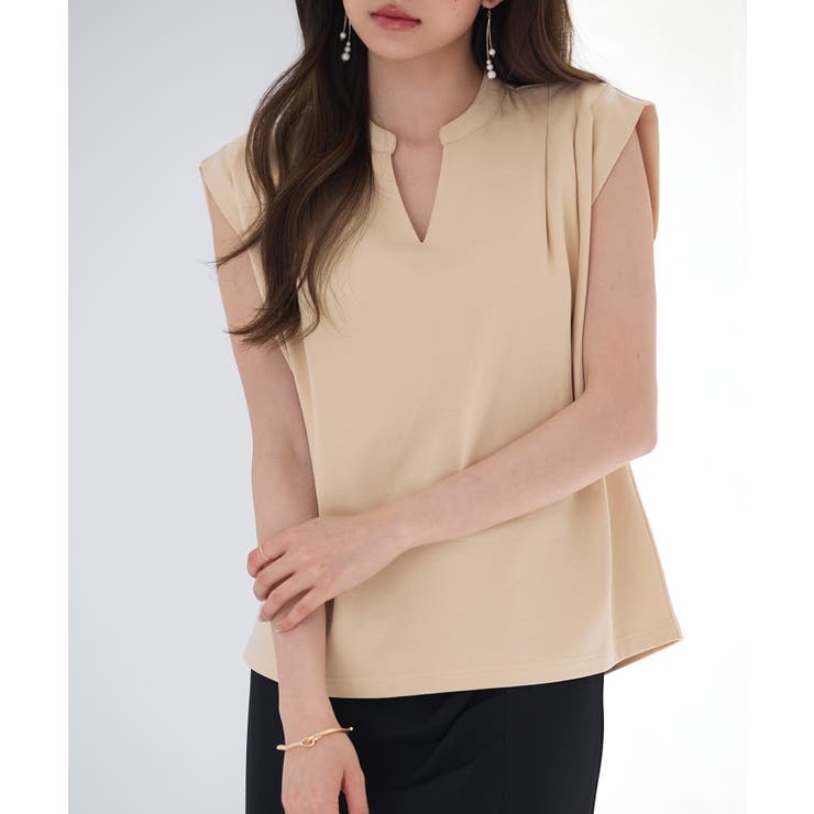 スタンドキーネックタックカットソートップス | SAISON DE PAPILLON  | 詳細画像23 