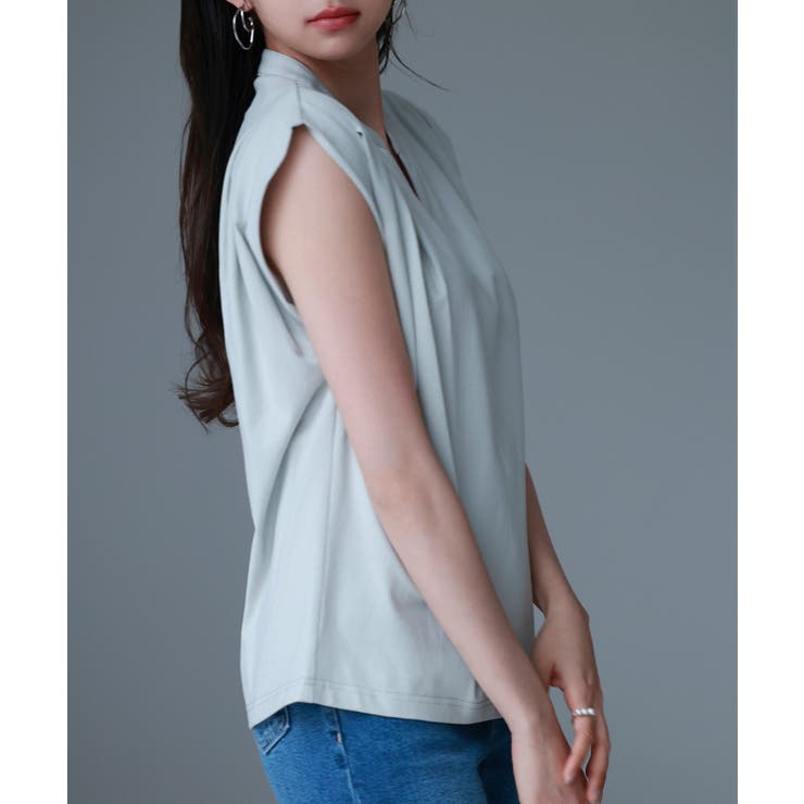 スタンドキーネックタックカットソートップス | SAISON DE PAPILLON  | 詳細画像36 