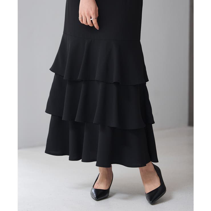 フリルティアードロング丈スカート | SAISON DE PAPILLON  | 詳細画像27 