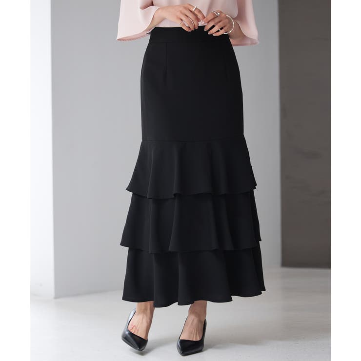 フリルティアードロング丈スカート | SAISON DE PAPILLON  | 詳細画像19 