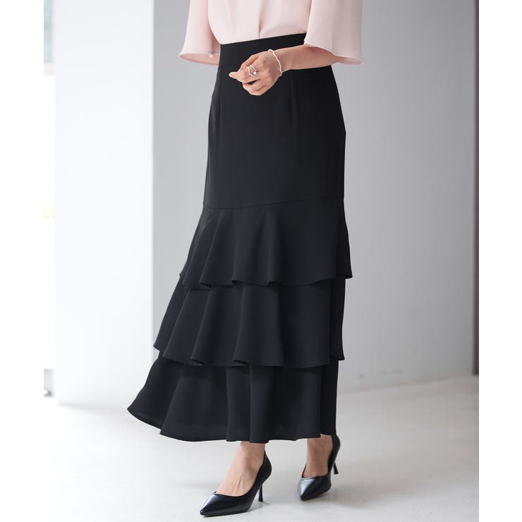 フリルティアードロング丈スカート | SAISON DE PAPILLON  | 詳細画像20 