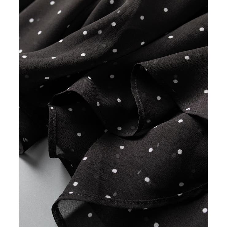 ドットシフォンロング丈ワンピース | SAISON DE PAPILLON  | 詳細画像25 