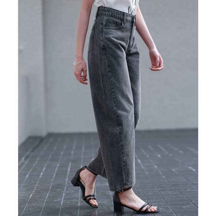 ヴィンテージ加工バレルレッグデニム | SAISON DE PAPILLON  | 詳細画像12 