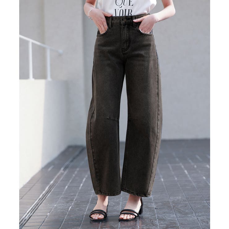 ヴィンテージ加工バレルレッグデニム | SAISON DE PAPILLON  | 詳細画像18 