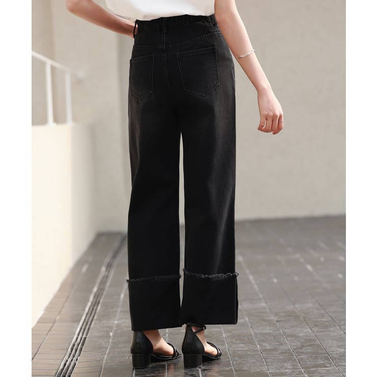 折り返しダメージハイライズデニム | SAISON DE PAPILLON  | 詳細画像19 