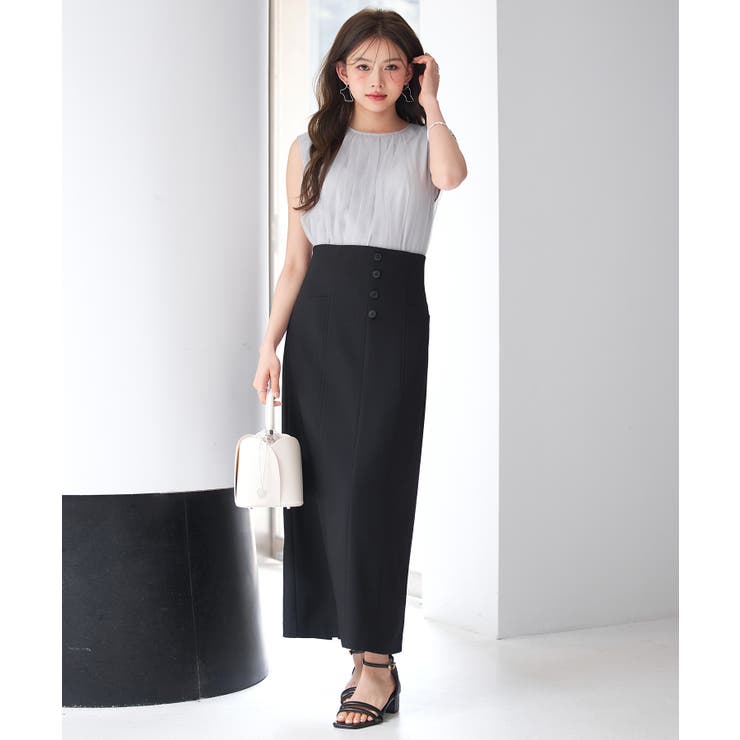 チュール素材ノースリーブブラウス | SAISON DE PAPILLON  | 詳細画像10 