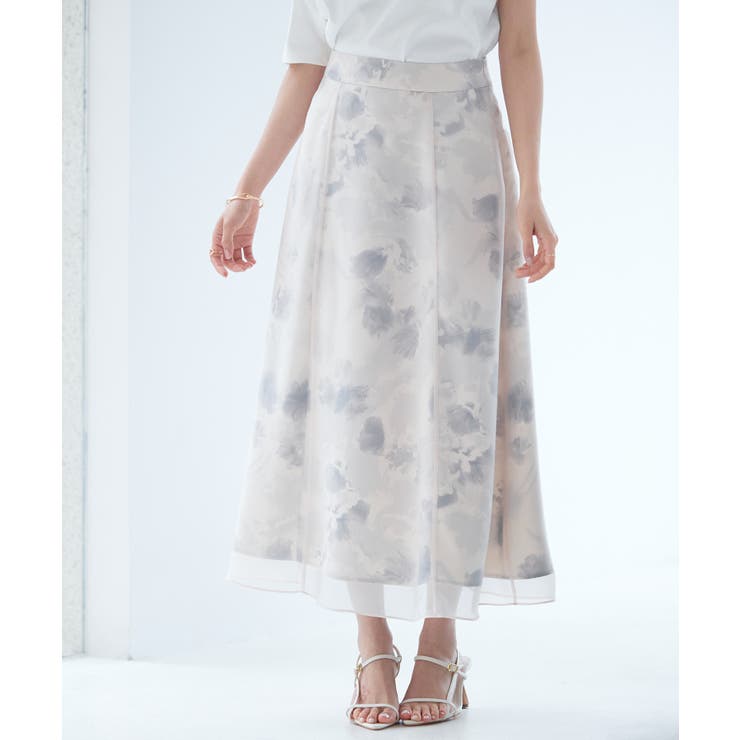 シアー花柄ハイウエストスカート | SAISON DE PAPILLON  | 詳細画像22 