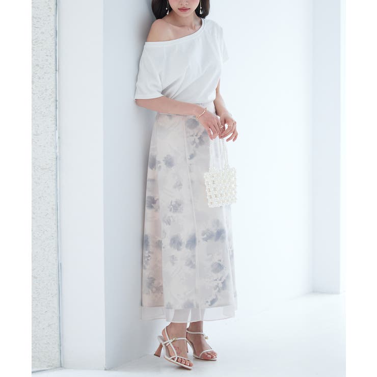 シアー花柄ハイウエストスカート | SAISON DE PAPILLON  | 詳細画像27 