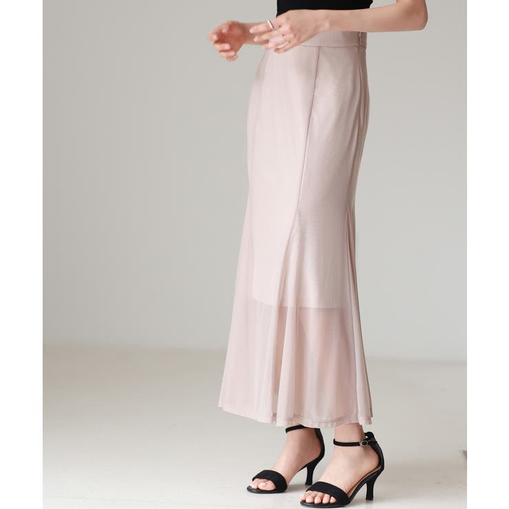 マーメイドチュールロングスカート | SAISON DE PAPILLON  | 詳細画像4 