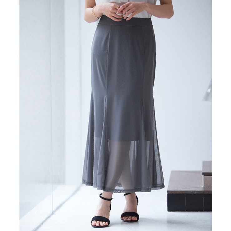 マーメイドチュールロングスカート | SAISON DE PAPILLON  | 詳細画像12 