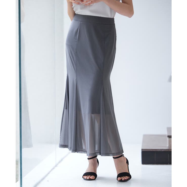 マーメイドチュールロングスカート | SAISON DE PAPILLON  | 詳細画像13 