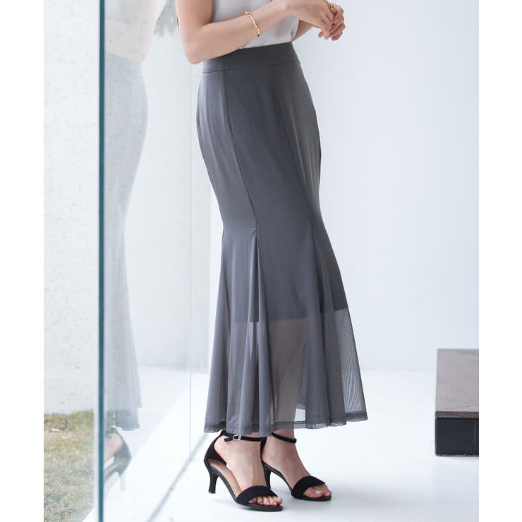 マーメイドチュールロングスカート | SAISON DE PAPILLON  | 詳細画像14 