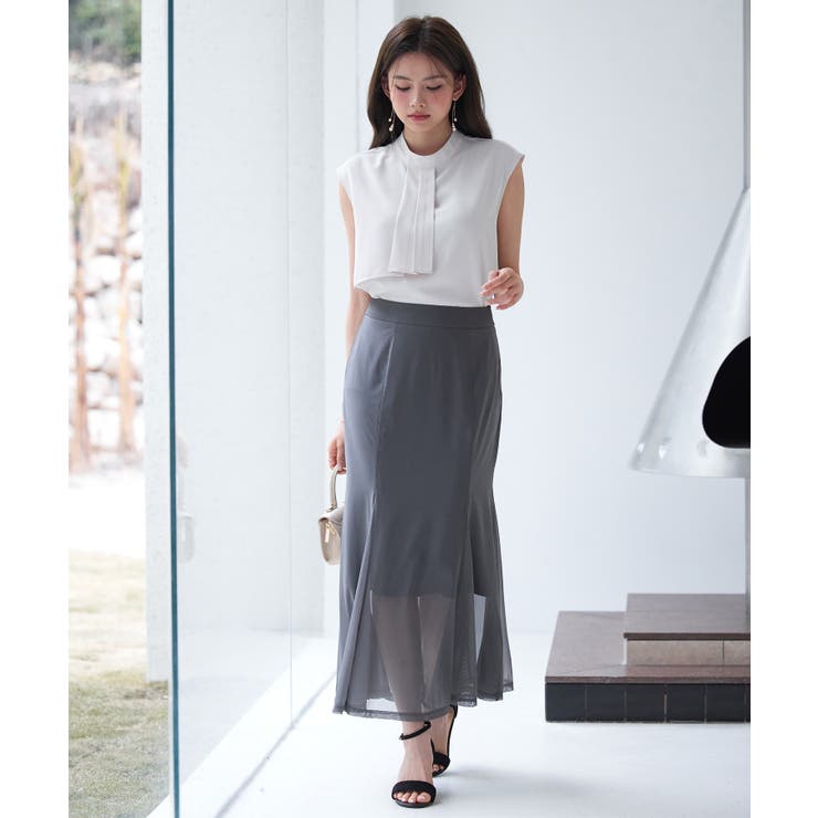 マーメイドチュールロングスカート | SAISON DE PAPILLON  | 詳細画像15 