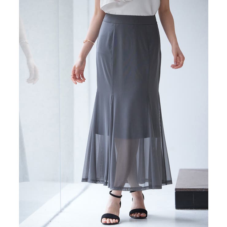 マーメイドチュールロングスカート | SAISON DE PAPILLON  | 詳細画像16 