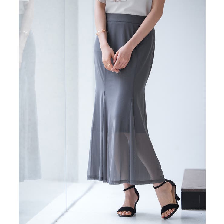 マーメイドチュールロングスカート | SAISON DE PAPILLON  | 詳細画像18 