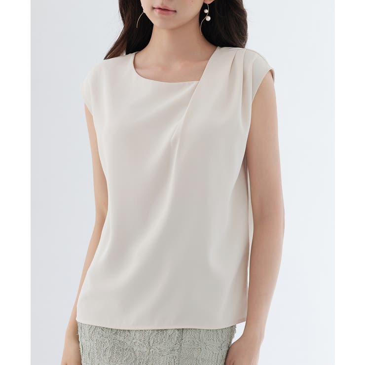 アシンメトリフレンチスリーブブラウス | SAISON DE PAPILLON  | 詳細画像25 