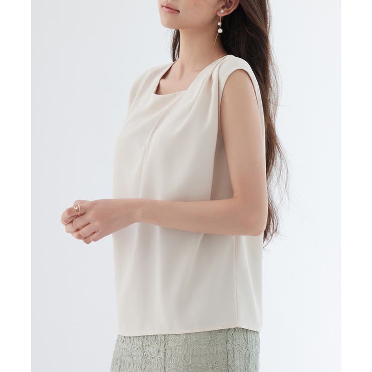 アシンメトリフレンチスリーブブラウス | SAISON DE PAPILLON  | 詳細画像26 