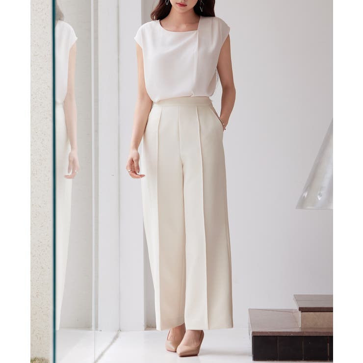 アシンメトリフレンチスリーブブラウス | SAISON DE PAPILLON  | 詳細画像22 