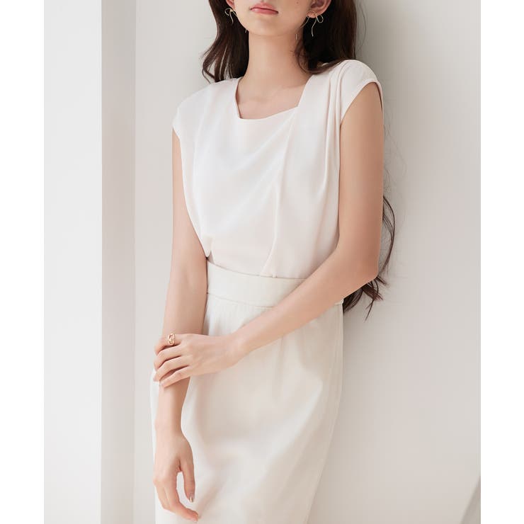 アシンメトリフレンチスリーブブラウス | SAISON DE PAPILLON  | 詳細画像23 