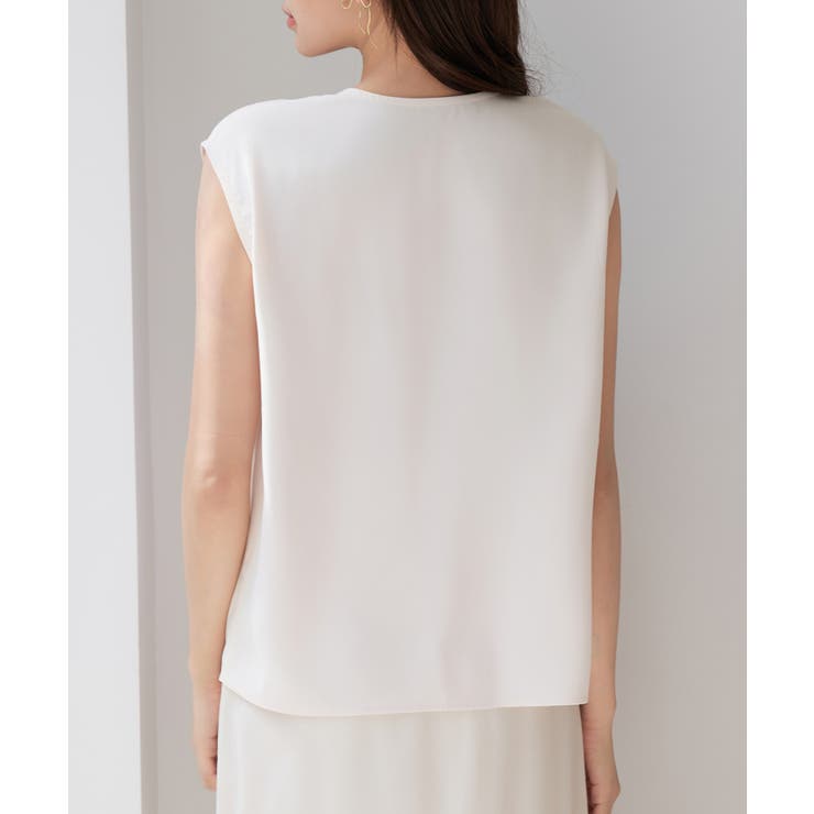 アシンメトリフレンチスリーブブラウス | SAISON DE PAPILLON  | 詳細画像15 