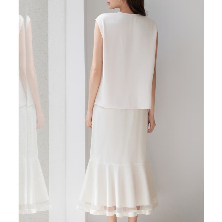 アシンメトリフレンチスリーブブラウス | SAISON DE PAPILLON  | 詳細画像17 