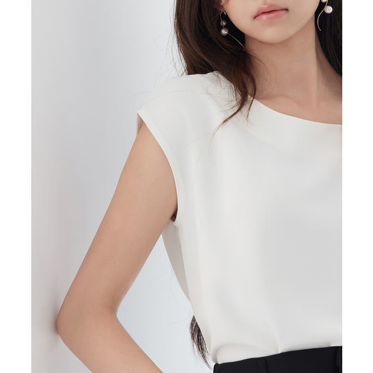 アシンメトリフレンチスリーブブラウス | SAISON DE PAPILLON  | 詳細画像11 