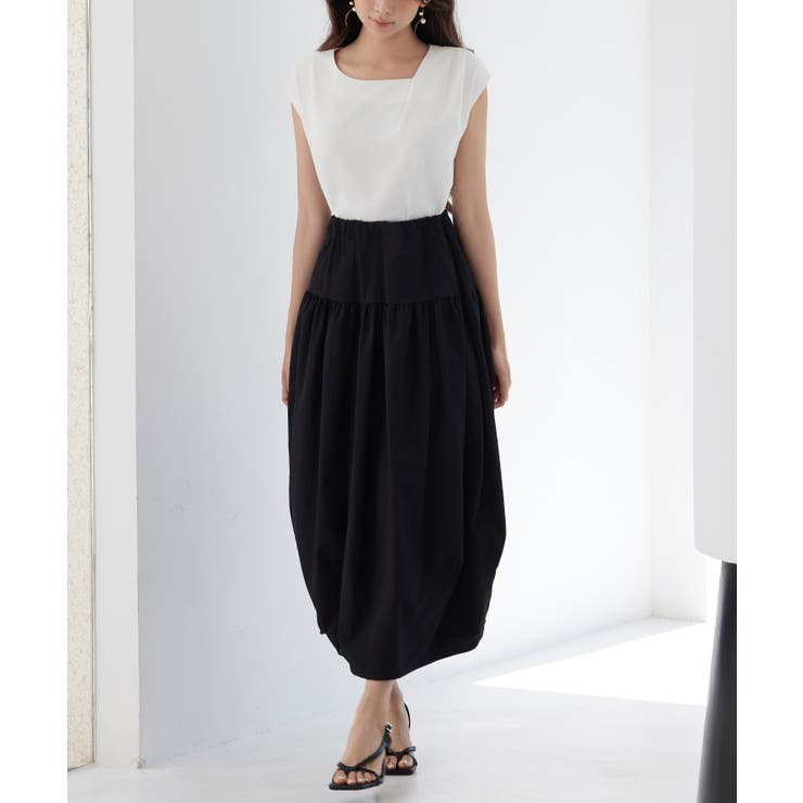 アシンメトリフレンチスリーブブラウス | SAISON DE PAPILLON  | 詳細画像4 