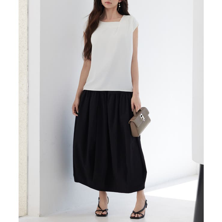 アシンメトリフレンチスリーブブラウス | SAISON DE PAPILLON  | 詳細画像5 