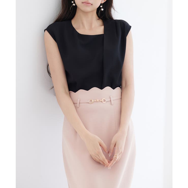 アシンメトリフレンチスリーブブラウス | SAISON DE PAPILLON  | 詳細画像40 