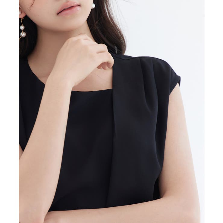 アシンメトリフレンチスリーブブラウス | SAISON DE PAPILLON  | 詳細画像41 